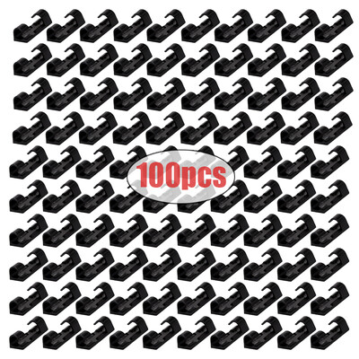 100/20db Kábelrendező kapcsok Öntapadó drótbilincs kábeltartó asztali vezetékkezelő USB töltő adatvonal tekercselő