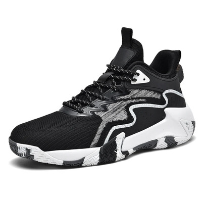 Új érkezés kosárlabdacipők Könnyű, légáteresztő sportcipők Férfi edzőkosárSneakers Utcai harci kosárlabdacipők