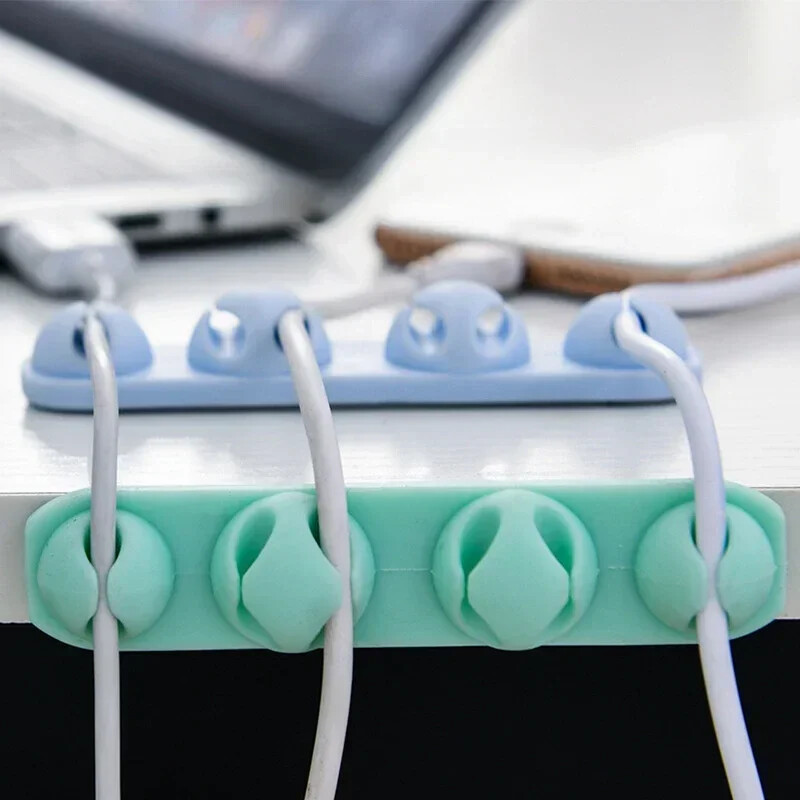 Pametni držač kabela Silikonski fleksibilni namotač kabela Držač organizatora žice Stezaljka za držanje kabela za USB mrežni kabel za slušalice