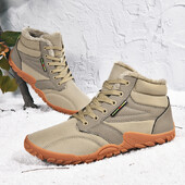 Νέες χειμερινές μπότες για άντρες Snow BareFoot Outdoor Αντιολισθητικά Ζεστή Γούνα Casual Αθλητικά Παπούτσια ελαφριά Μποτάκια πεζοπορίας Παπούτσια πεζοπορίας Plus Size