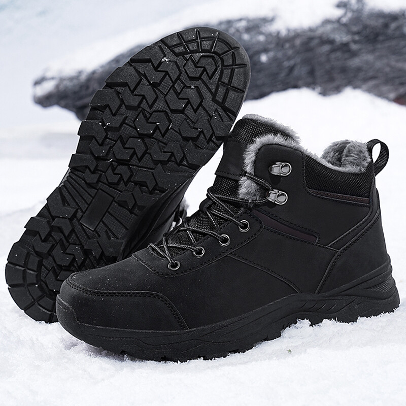 Super tople zimske čizme za snijeg s krznom Plus veličine 39-48 Čizme za planinarenje Muške neklizajuće tenisice na otvorenom Muške visoke tople cipele