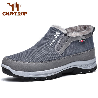 Χειμερινά ζεστά ρετρό loafers μπότες χιονιού Λούτρινα παχύρρευστα θερμαινόμενα παπούτσια Dad Υπαίθρια Μεγάλο μέγεθος Αντιολισθητικά άνετα παπούτσια