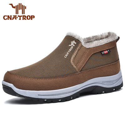Χειμερινά ζεστά ρετρό loafers μπότες χιονιού Λούτρινα παχύρρευστα θερμαινόμενα παπούτσια Dad Υπαίθρια Μεγάλο μέγεθος Αντιολισθητικά άνετα παπούτσια