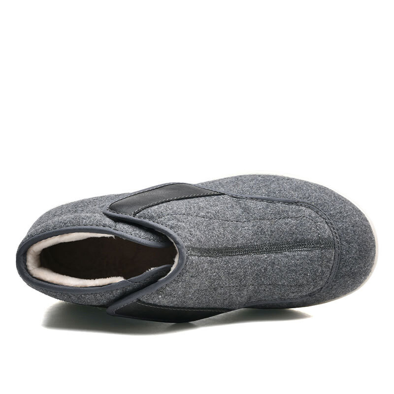 Cipele za hodanje Tople vunene čizme Ležerne muške Ortopedija Široka stopala Natečena cipela Everzija palca Meka Udobnost Prilagodba Oporavak od dijabetesa