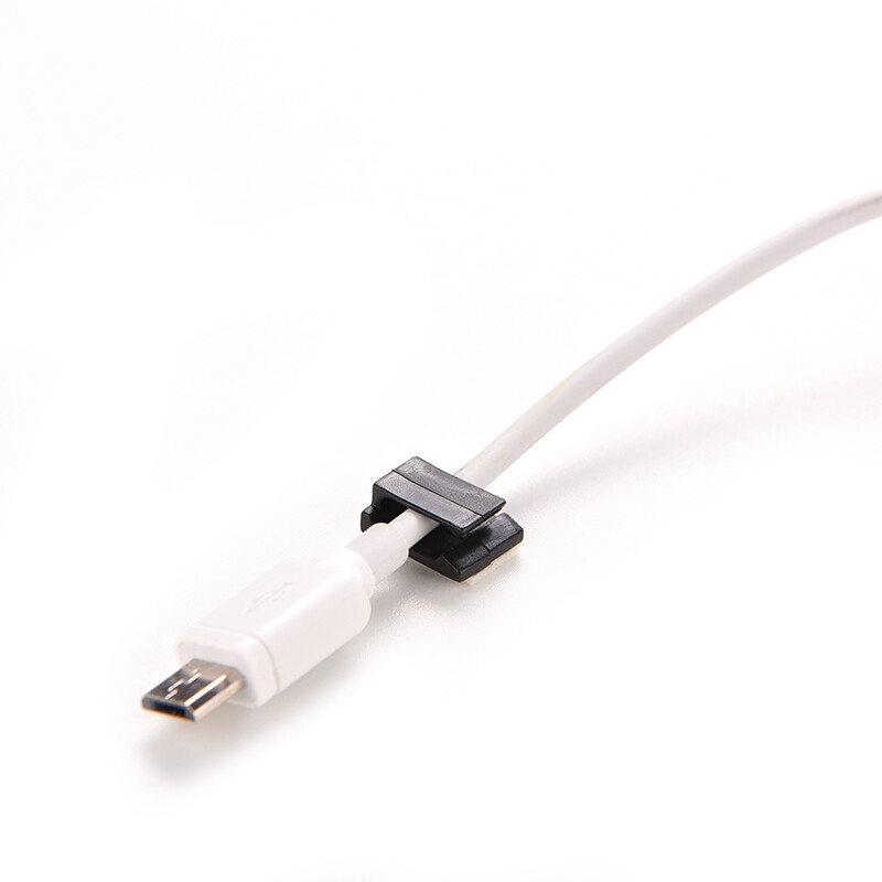 10PCS Samoljepljiva žica Stezaljke za kabelske kabele Stezaljka Stol Zidni uredan Organizator Držač Fikser Držač za spajanje za računalni podatkovni kabel