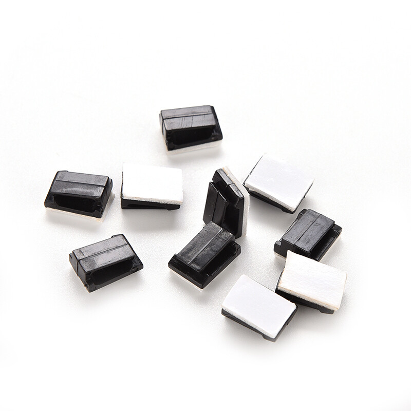 10PCS Samoljepljiva žica Stezaljke za kabelske kabele Stezaljka Stol Zidni uredan Organizator Držač Fikser Držač za spajanje za računalni podatkovni kabel