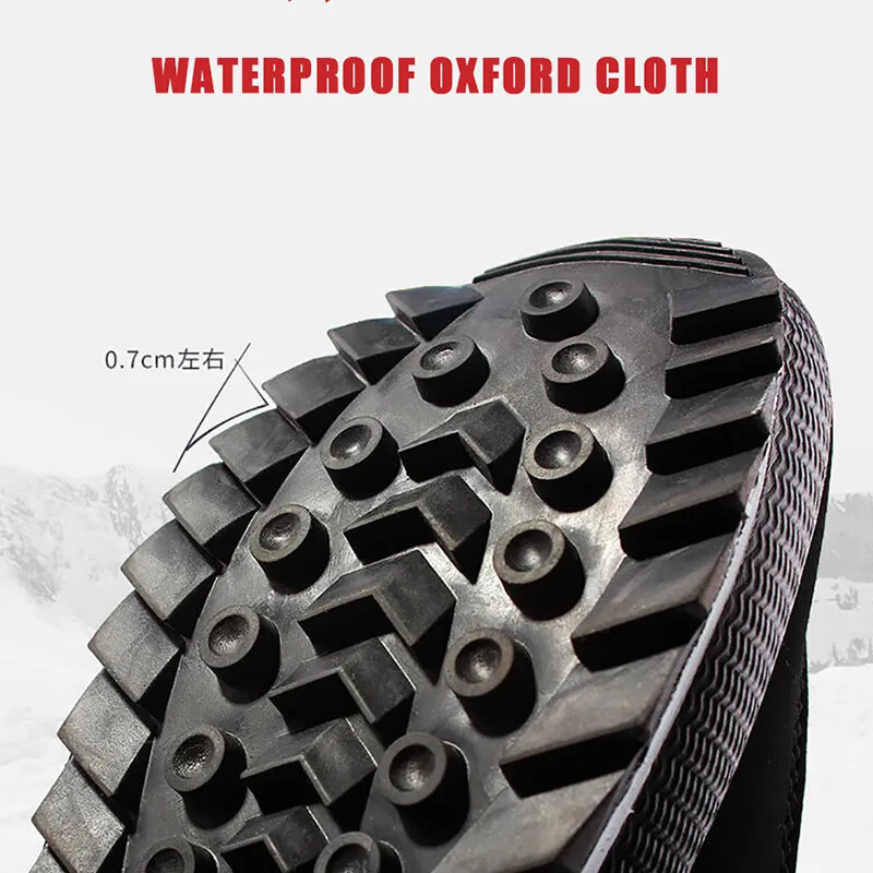 Zimske muške čizme, veće veličine 47, zimske cipele za slobodno vrijeme, muške uniseks gležnjače, vodootporne, neklizajuće, debele tople krznene muške čizme za snijeg