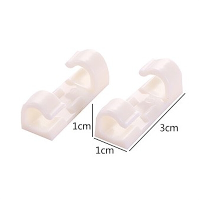 Stezaljke za držač kabela, 20 kom, Stezaljke za organizator kabela za držanje kabela Silikonske samoljepljive kopče za stolno računalo, ured, dom