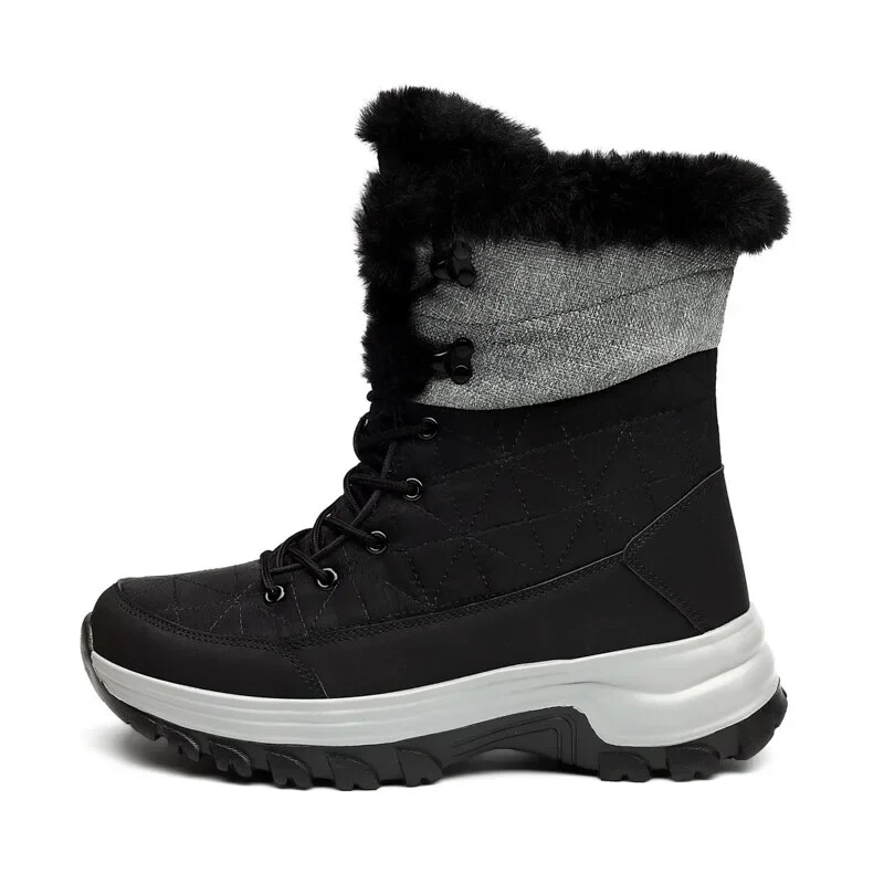 Zimske tople plišane krznene čizme za snijeg Vodootporne kožne muške čizme Neklizajuće radne čizme za vanjske aktivnosti Borbene pustinjske čizme Motorističke čizme