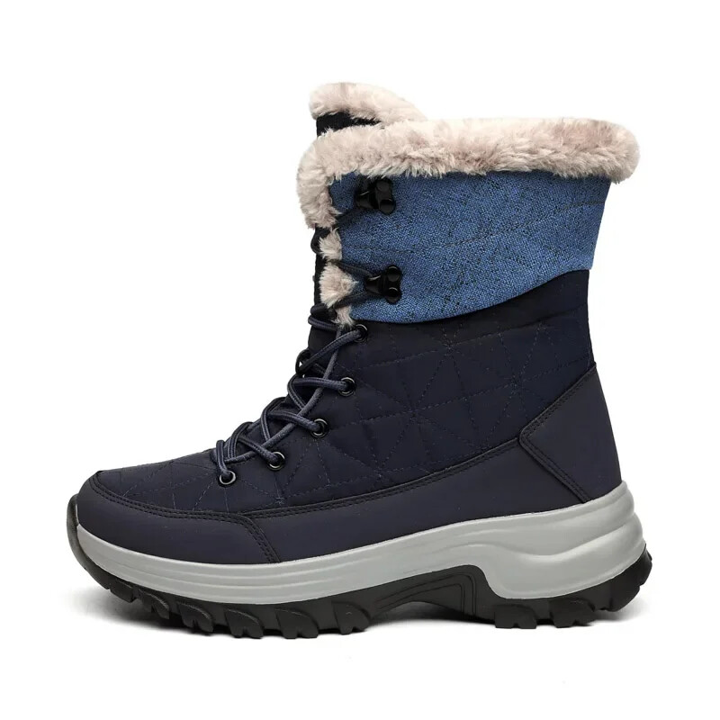 Zimske tople plišane krznene čizme za snijeg Vodootporne kožne muške čizme Neklizajuće radne čizme za vanjske aktivnosti Borbene pustinjske čizme Motorističke čizme