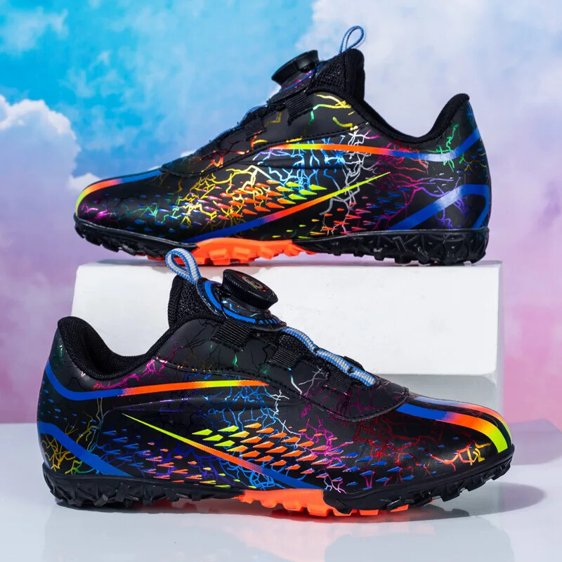 Prozračne ljetne nove dječje tenisice za nogomet s rotirajućom kopčom prikladne za učenike školaraca na travnjaku Shox tehnologija