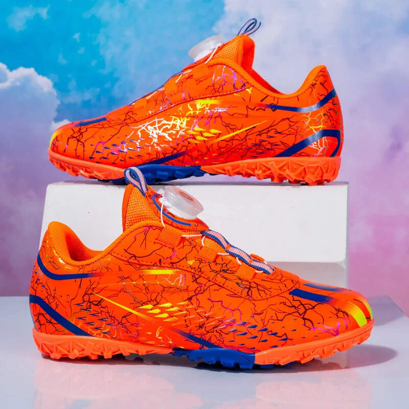 Prozračne ljetne nove dječje tenisice za nogomet s rotirajućom kopčom prikladne za učenike školaraca na travnjaku Shox tehnologija