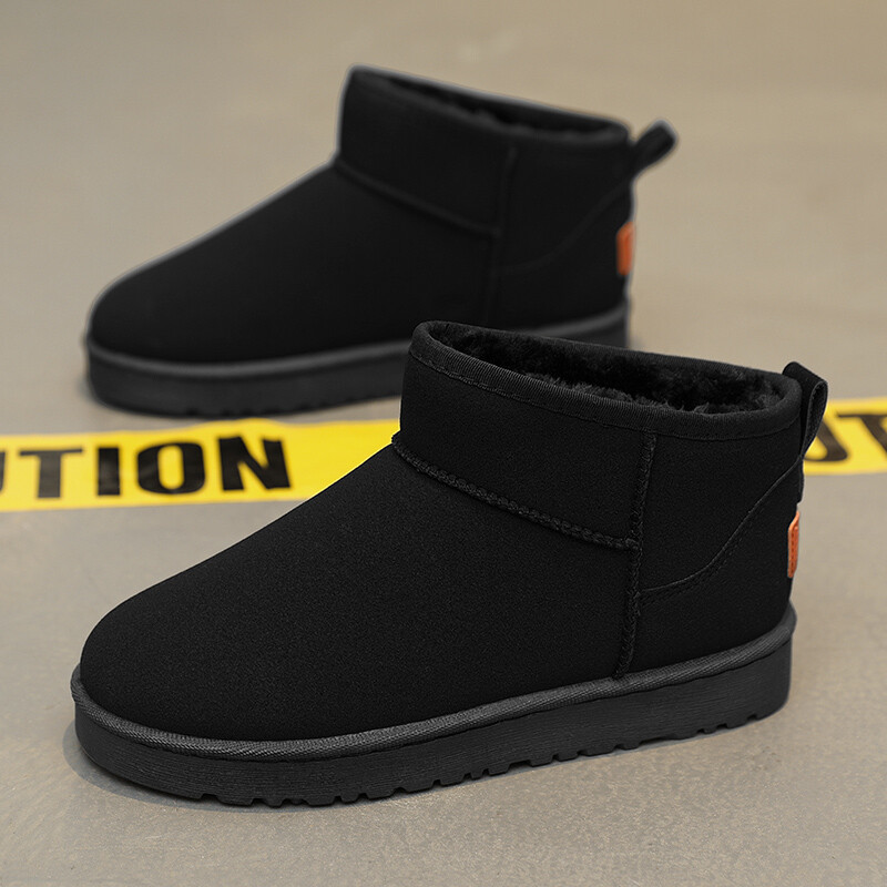 Povećanje debljine čizama za snijeg za muškarce Zimske udobne pamučne cipele Lagane tople pamučne cipele Ravne cipele s debelim potplatom za muškarce