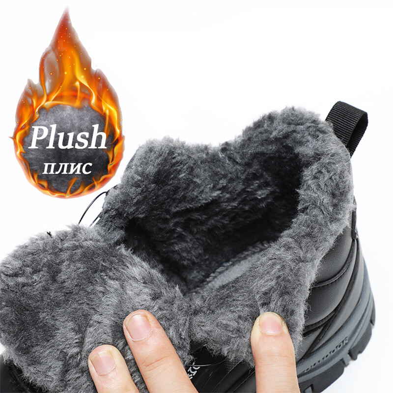 Muške čizme Ženske plišane cipele s ravnim dnom za muškarce Vodootporne gležnjače Zimske čizme Muške cipele za snijeg Planinarske čizme Femininas