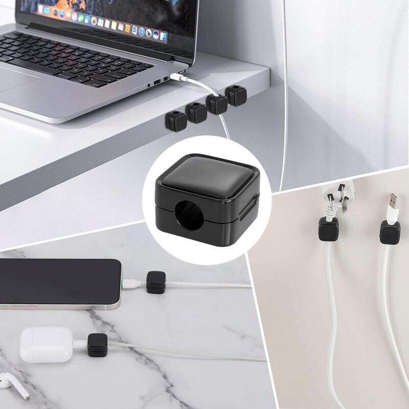 Magnetski kabeli za upravljanje 6X ljepljivi držači za žice za kabele ispod stola za kabele za kuhinjske aparate Pomoćnik za kabele