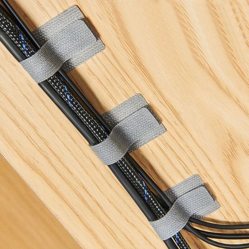 10kom podesivih kabelskih vezica, prijenosnih traka za višekratnu upotrebu, žica za pričvršćivanje, organizator, samoljepljivi kabel za upravljanje stolom, držač užeta