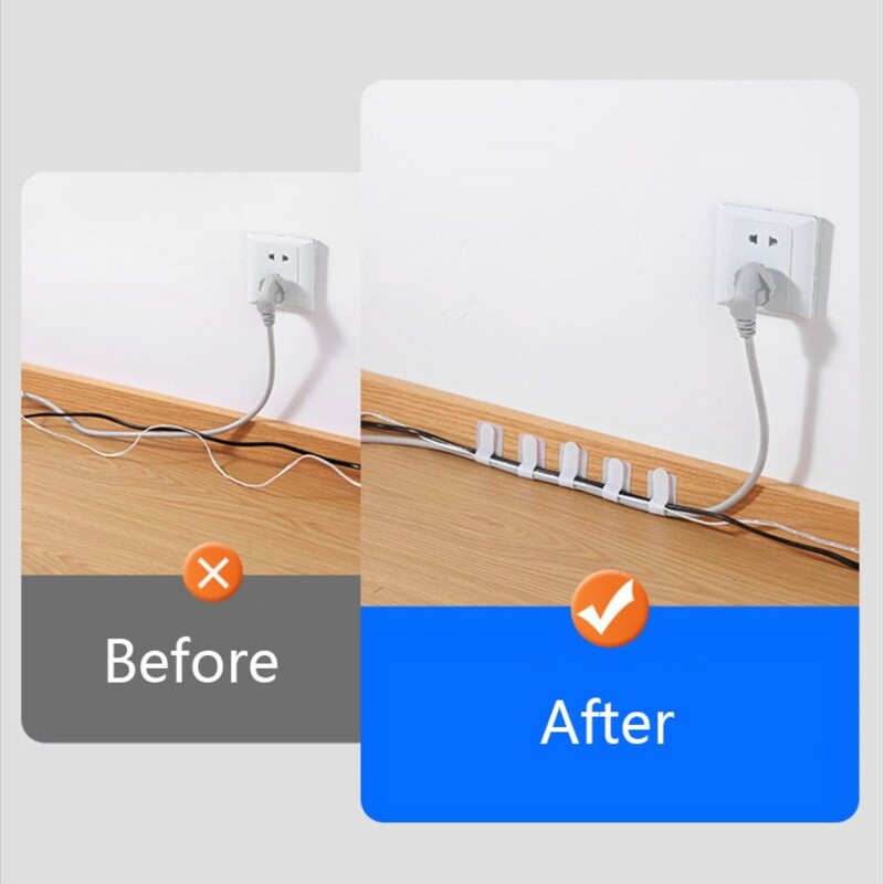 10kom podesivih kabelskih vezica, prijenosnih traka za višekratnu upotrebu, žica za pričvršćivanje, organizator, samoljepljivi kabel za upravljanje stolom, držač užeta
