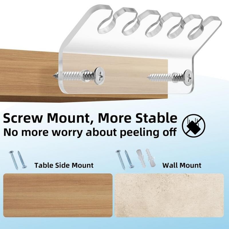 Stezaljke za držanje kabela Stezaljka za držanje akrilnog kabela Alat za pohranu kabela od akrilnog materijala za kabele za punjenje mobilnih telefona Mreža