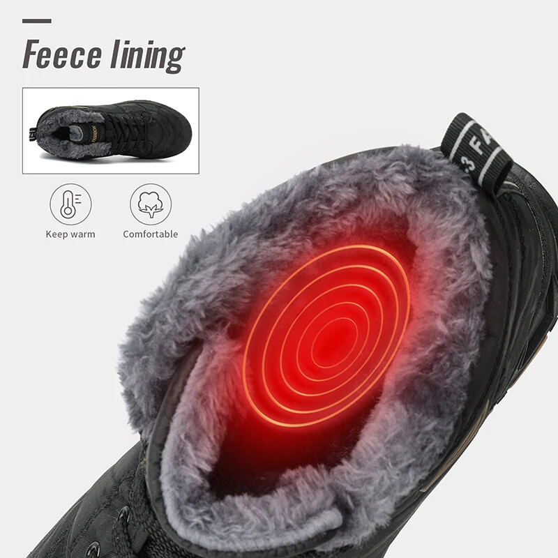 Marka Muške čizme Tople plišane čizme za snijeg Neklizajuće cipele za planinarenje na otvorenom Visoke vodootporne tenisice Muške zimske čizme Vel. 39-47