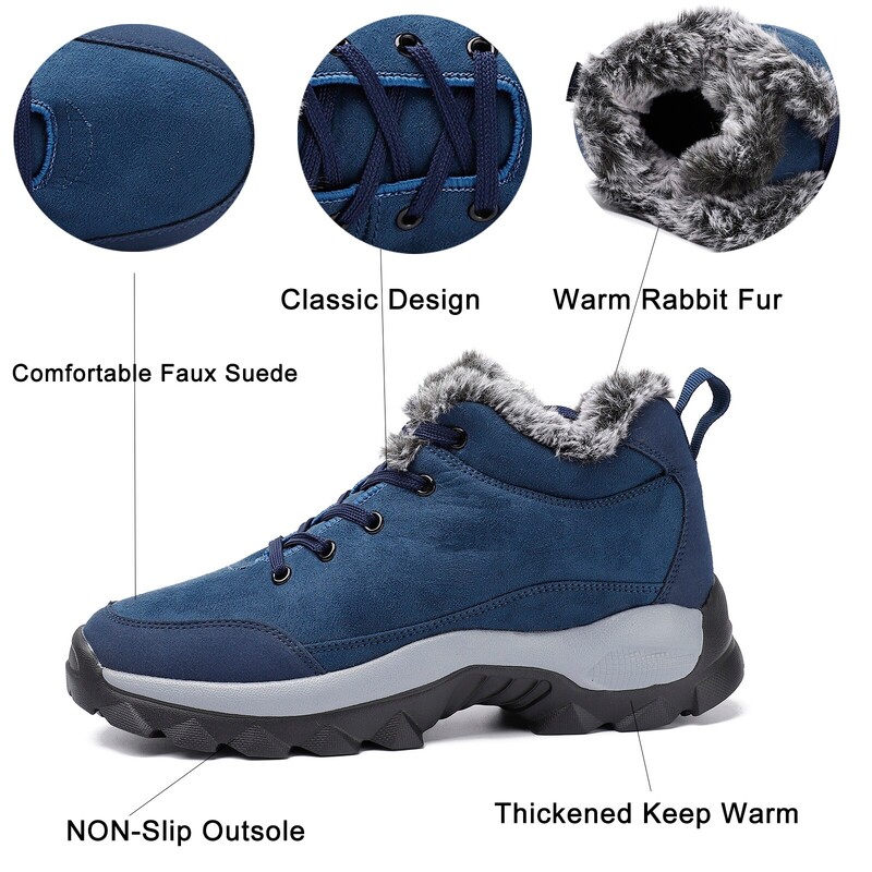 Muške čizme za snijeg Vanjske cipele za muškarce Tenisice s debelim đonom za muškarce Zimske cipele Botine Tenis Keep Warm Flow Muške gležnjače