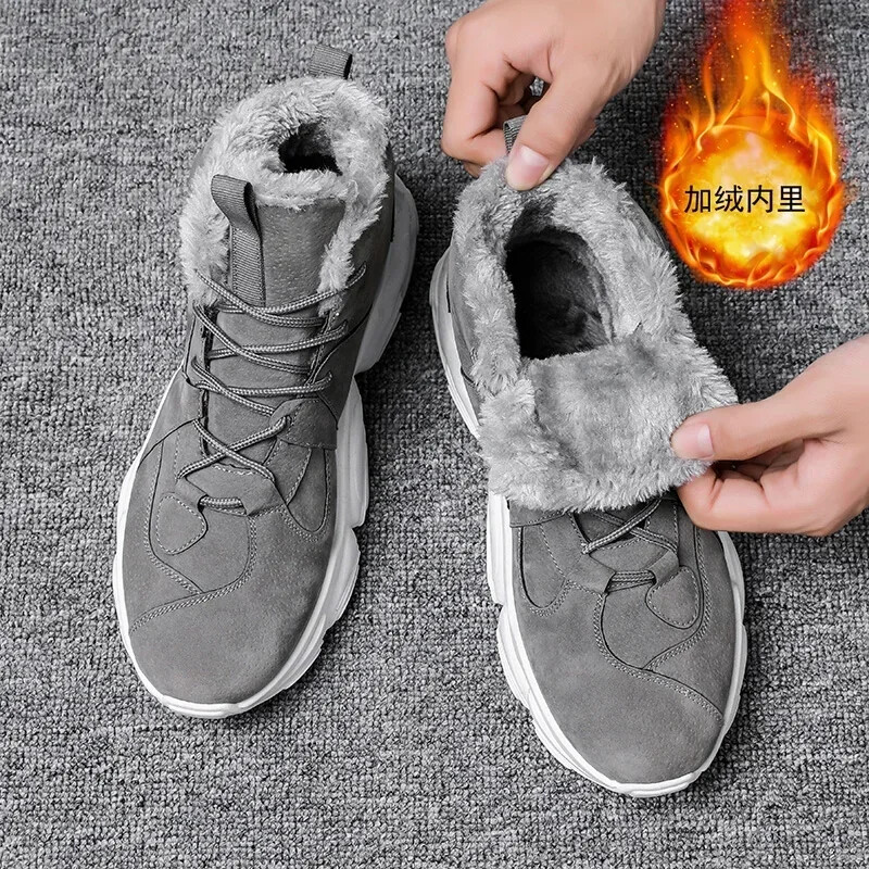 Muške čizme Zimske cipele Muška obuća Toplo krzno Čizme za snijeg Gležnjače Botas Hombre Zimske čizme za muškarce Plišane zimske tenisice 2022 Novo