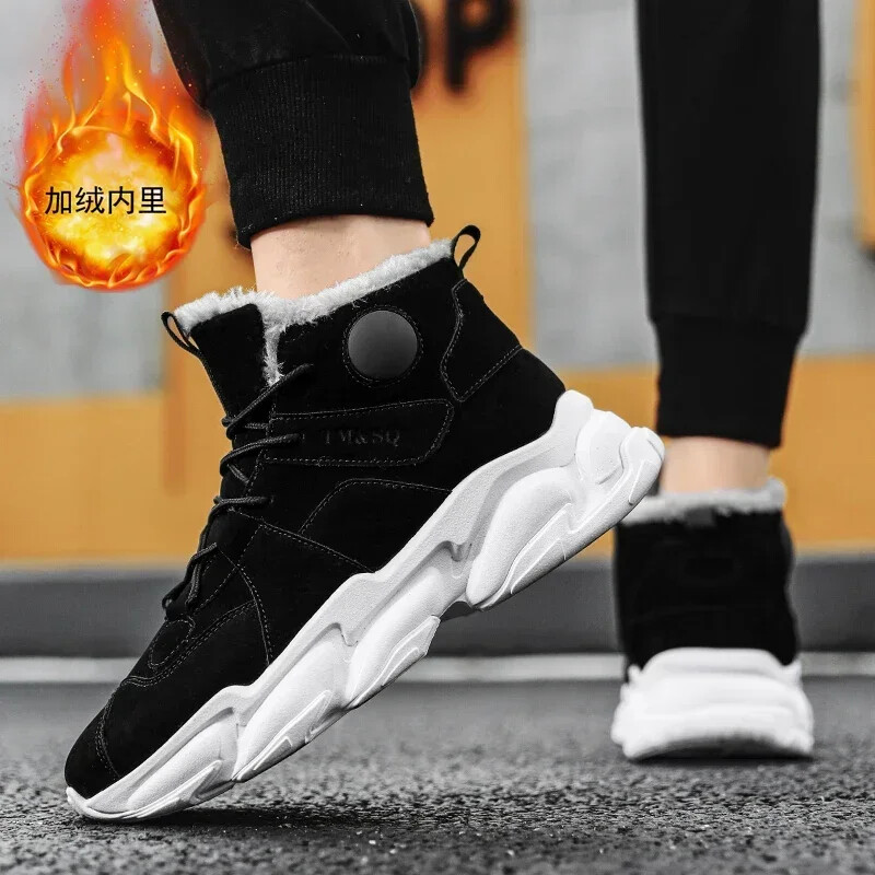 Muške čizme Zimske cipele Muška obuća Toplo krzno Čizme za snijeg Gležnjače Botas Hombre Zimske čizme za muškarce Plišane zimske tenisice 2022 Novo