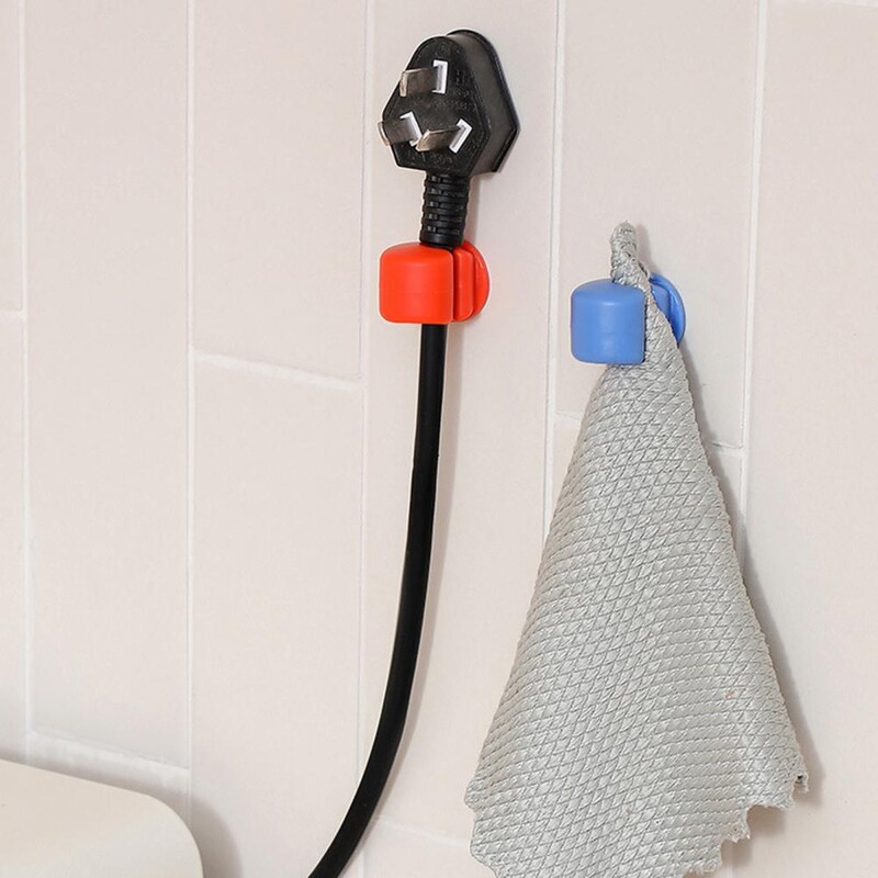 3 komada izvrsnih organizatora žičanih kabela u obliku šake Zidni umjetnički ukrasni držači kabela 3 boje Kompaktni