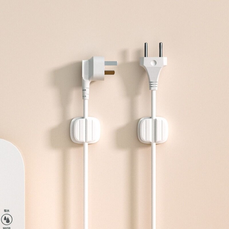 1/3kom Samoljepljivi organizator kabela 3 utora Desktop USB Data Wire Motač Tidy Management Organizator Stezaljke kabela za punjenje