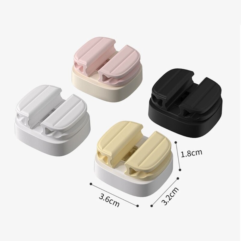 1/3kom Samoljepljivi organizator kabela 3 utora Desktop USB Data Wire Motač Tidy Management Organizator Stezaljke kabela za punjenje