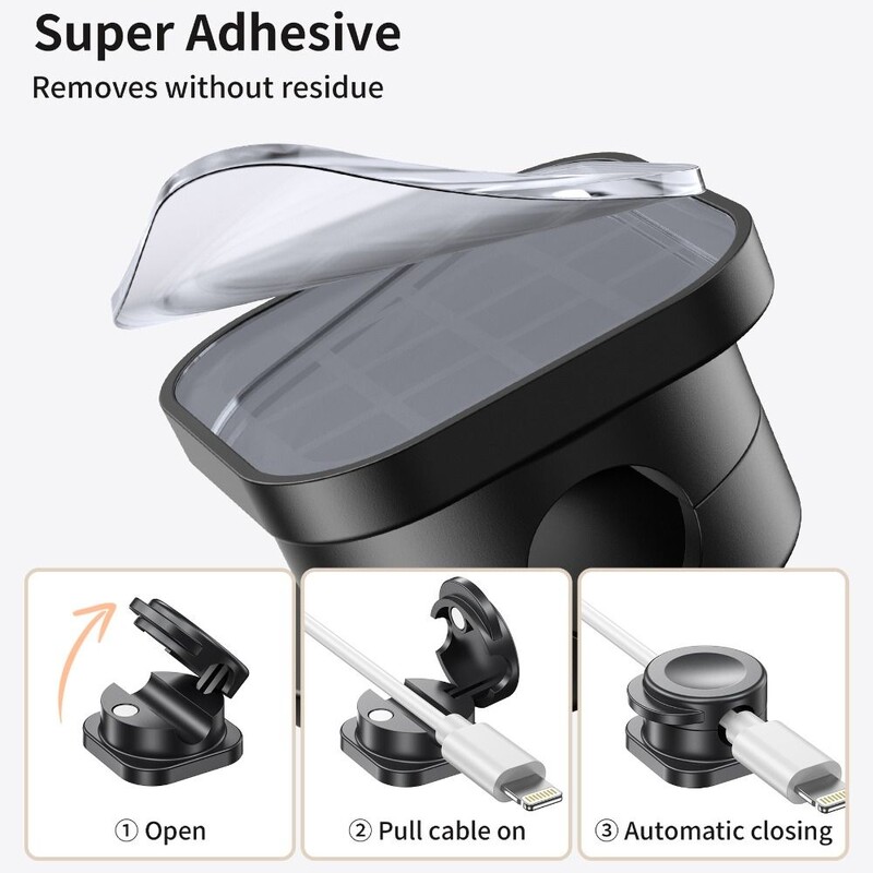 8kom mini samoljepljivih magnetskih kopči za kabele Stolna linija za punjenje Upravljanje kabelima Čuvar žice Fiksni držač organizatora kabela