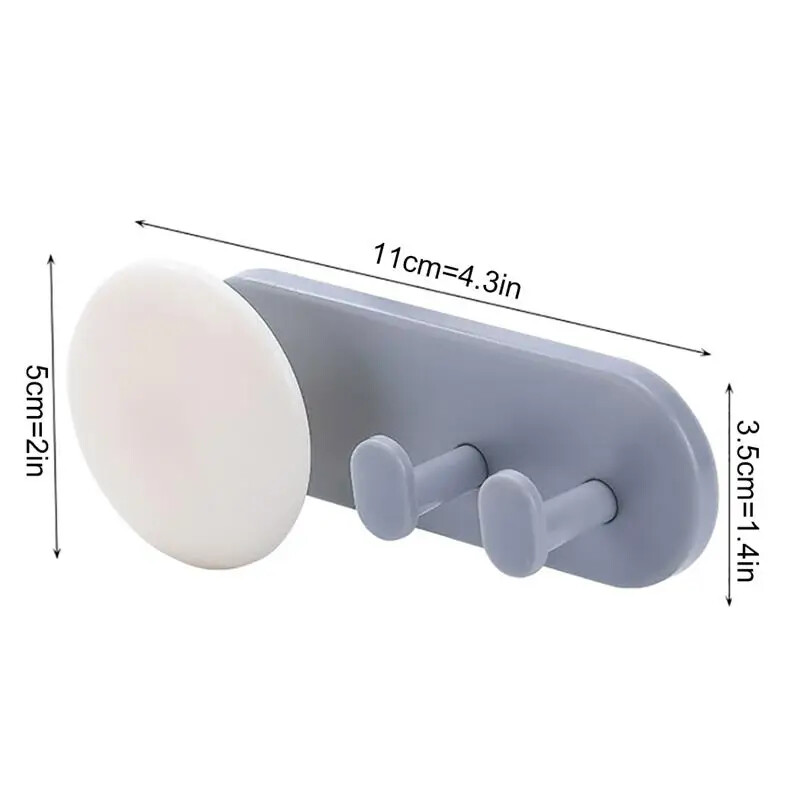 Zidna kuka Plastična kreativna ljepljiva kuka ABS Plava ljepljiva kuka za vješalice za podatkovni kabel Punjač Zidne kuke Ukrasne