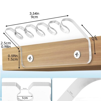 Κλιπ διαχείρισης καλωδίων Cord Organizer Κλιπ διαχείρισης Ακρυλικό υλικό Εργαλείο αποθήκευσης καλωδίου για καλώδια φόρτισης κινητών τηλεφώνων