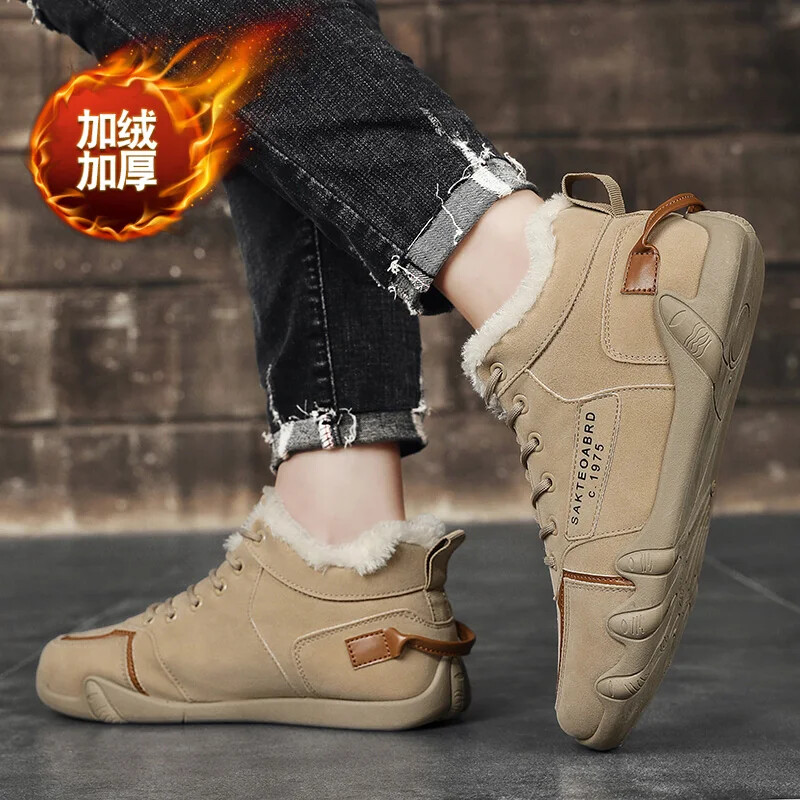 Čizme Zimske muške gležnjače Zimske čizme za muškarce Cipela za snijeg Podstavljena pamukom Tenisice za slobodno vrijeme Sport i slobodno vrijeme Mokasine Muške tenisice