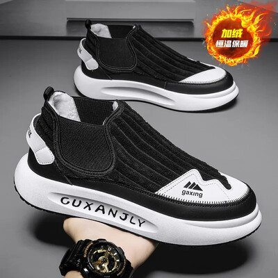 Casual Sneaker Χειμερινά αθλητικά παπούτσια για άντρες Μποτάκια ανδρικά casual παπούτσια Loafers Sports and Leisure Ανδρικά πάνινα παπούτσια με βαμβακερή επένδυση