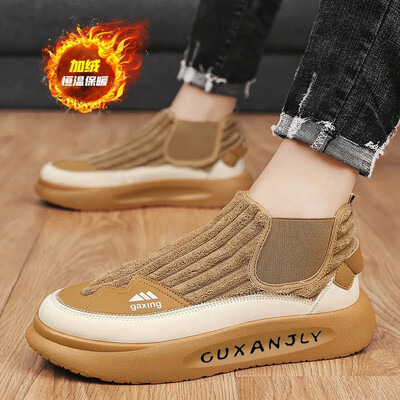 Casual Sneaker Χειμερινά αθλητικά παπούτσια για άντρες Μποτάκια ανδρικά casual παπούτσια Loafers Sports and Leisure Ανδρικά πάνινα παπούτσια με βαμβακερή επένδυση