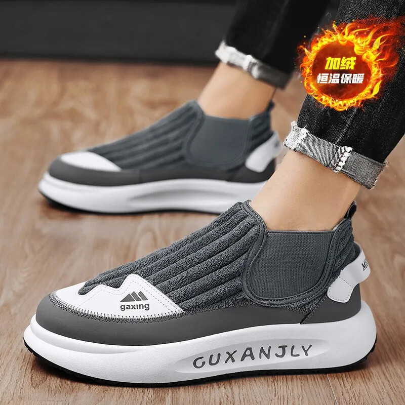 Ležerne tenisice Zimska sportska obuća za muškarce Gležnjače Muška ležerna obuća Mokasine Sport i slobodno vrijeme Muške tenisice podstavljene pamukom