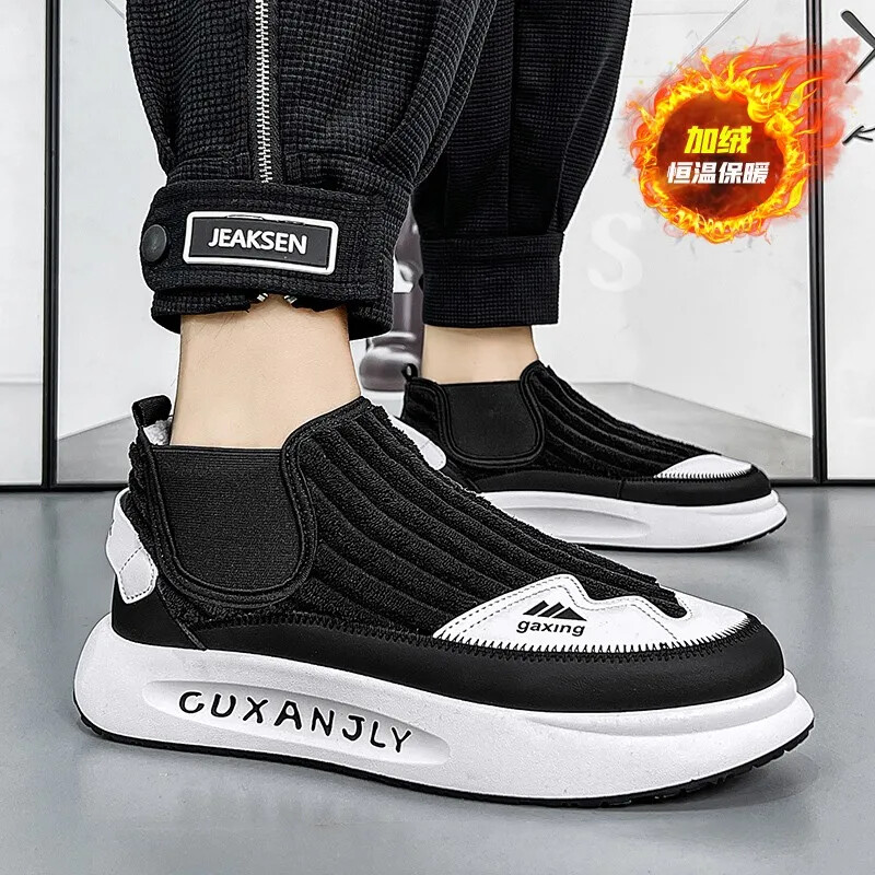 Ležerne tenisice Zimska sportska obuća za muškarce Gležnjače Muška ležerna obuća Mokasine Sport i slobodno vrijeme Muške tenisice podstavljene pamukom