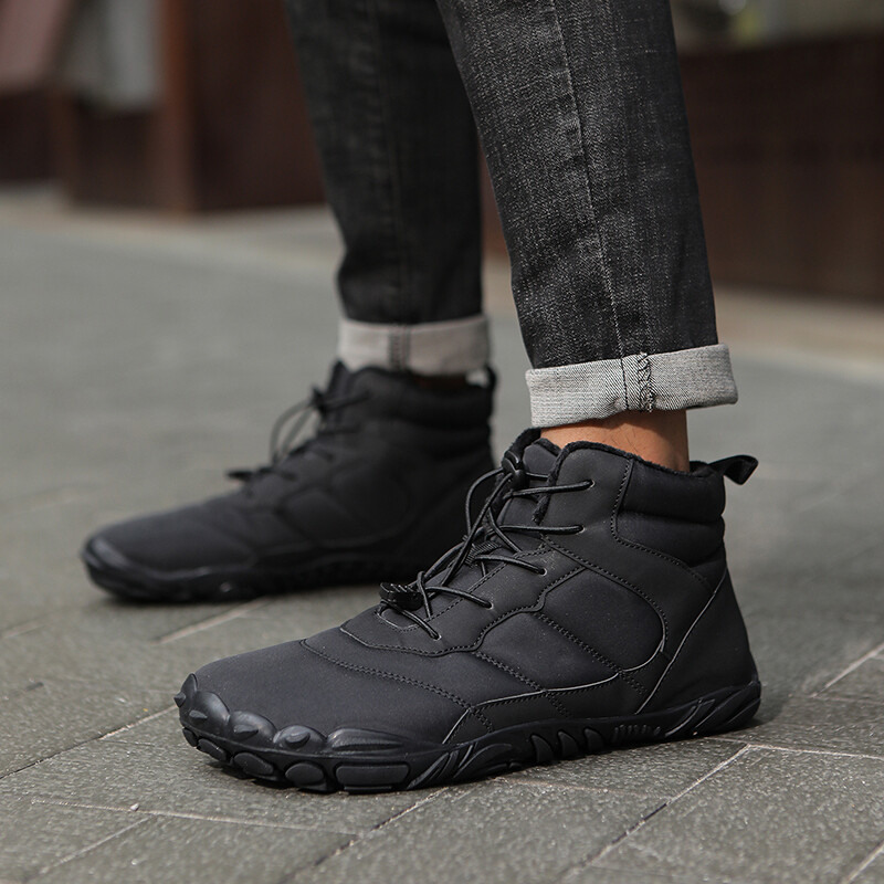 Nove zimske čizme muške cipele za snijeg bosonoge ležerne cipele za van vodootporne radne cipele toplo krzno muške cipele gležnjače čizme za snijeg plus veličina 50