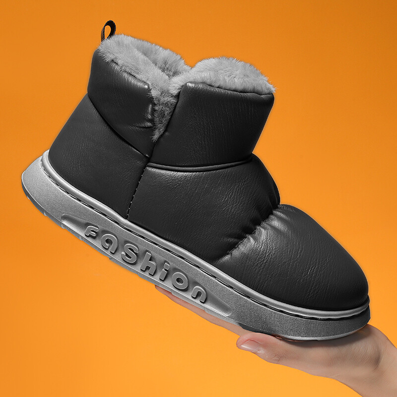Zimske čizme za muškarce 2023 Nove plišane tople muške čizme za snijeg Lagane i udobne muške pamučne cipele od flisa Zapatos De Hombre