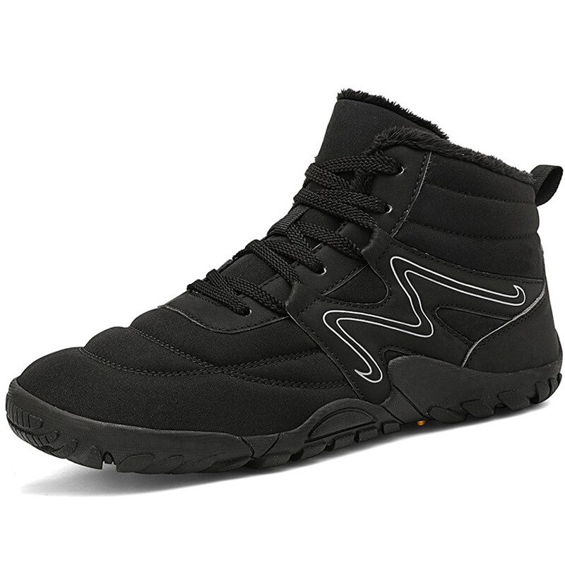 Nove zimske čizme za muškarce Snijeg BareFoot na otvorenom Neklizajuće toplo krzno Ležerne tenisice velike veličine Lagane gležnjače Cipele za planinarenje