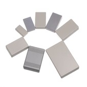 1/2 tk plastist veekindel valge/hall DIY korpuse instrumendi korpus Plastikust elektrooniline projektikarp elektritarvikud