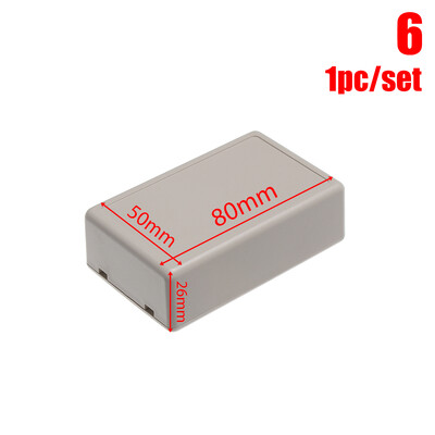 1/2 tk plastist veekindel valge/hall DIY korpuse instrumendi korpus Plastikust elektrooniline projektikarp elektritarvikud