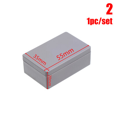 1/2 tk plastist veekindel valge/hall DIY korpuse instrumendi korpus Plastikust elektrooniline projektikarp elektritarvikud