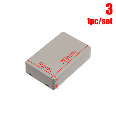 1/2 tk plastist veekindel valge/hall DIY korpuse instrumendi korpus Plastikust elektrooniline projektikarp elektritarvikud