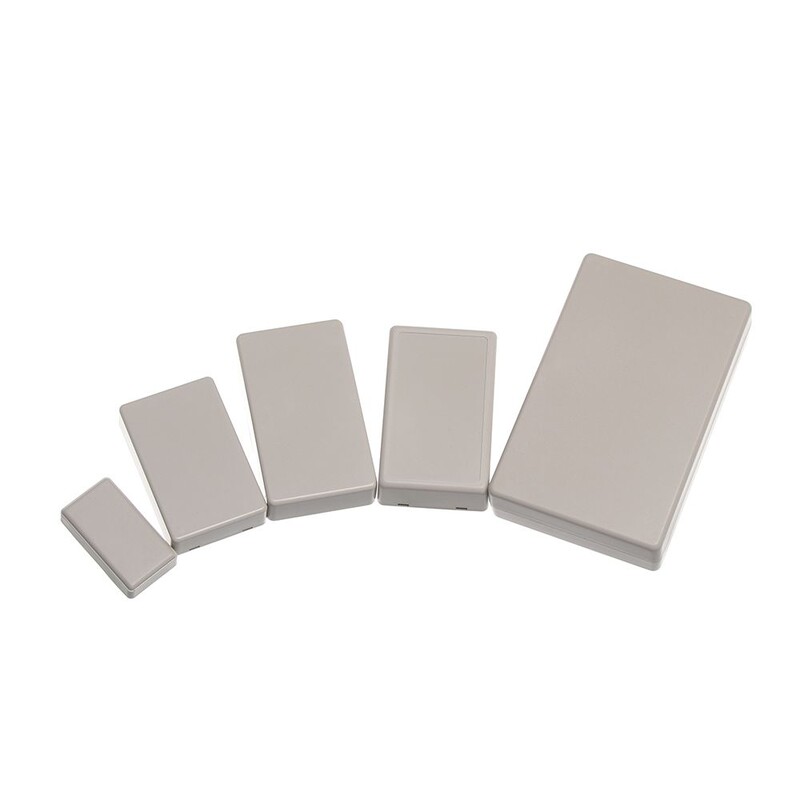 1/2 tk plastist veekindel valge/hall DIY korpuse instrumendi korpus Plastikust elektrooniline projektikarp elektritarvikud