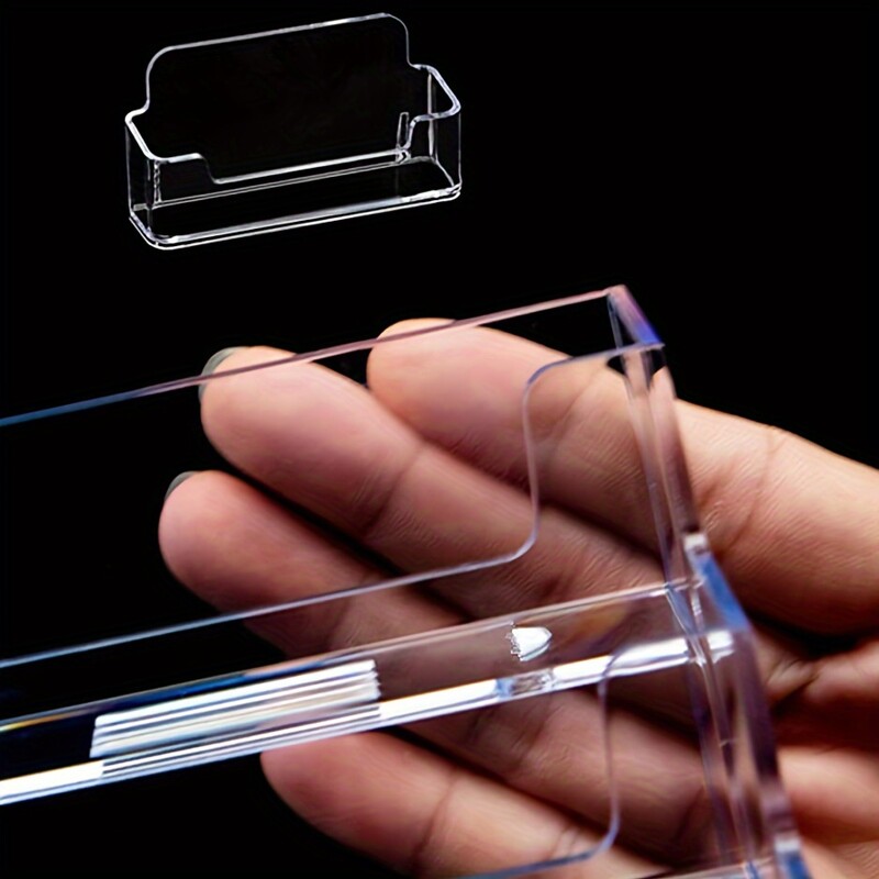 Držač posjetnica s jednim odjeljkom od 2 komada - Izdržljivi stolni organizator za najvažnije stvari u uredu i na recepciji