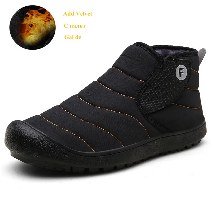 Hot Sale Unisex zimske čizme Vodootporne čizme za snijeg Muške tople cipele za slobodno vrijeme Žute plišane gležnjače Muške velike veličine 47 botas mujer