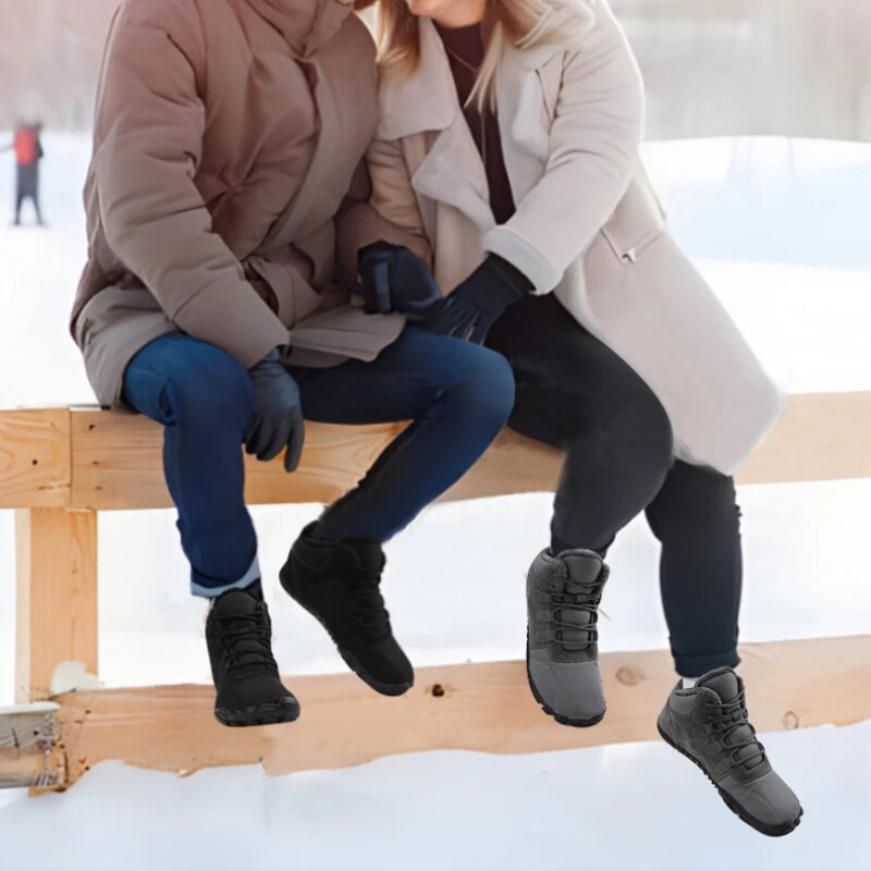 Nove čizme za snijeg, zimske, neklizajuće, vodootporne, plus baršunaste, tople pamučne cipele, cipele s pet prstiju s debelim potplatom, muškarci, žene