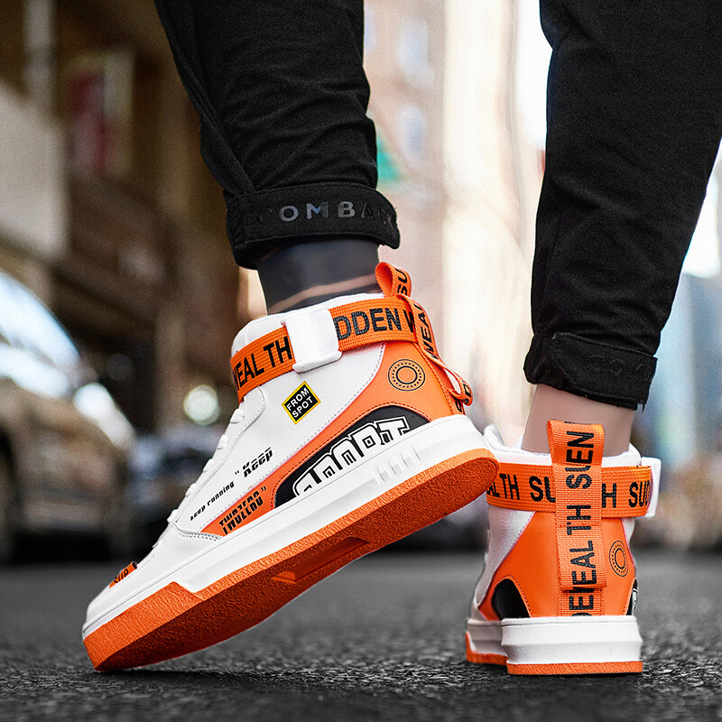 Visoke cipele za dasku muške cipele Jesen i zima Studentske košarkaške cipele za mlade kožne kožne tople sportske cipele s mekanim potplatom