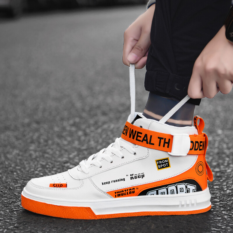 Visoke cipele za dasku muške cipele Jesen i zima Studentske košarkaške cipele za mlade kožne kožne tople sportske cipele s mekanim potplatom